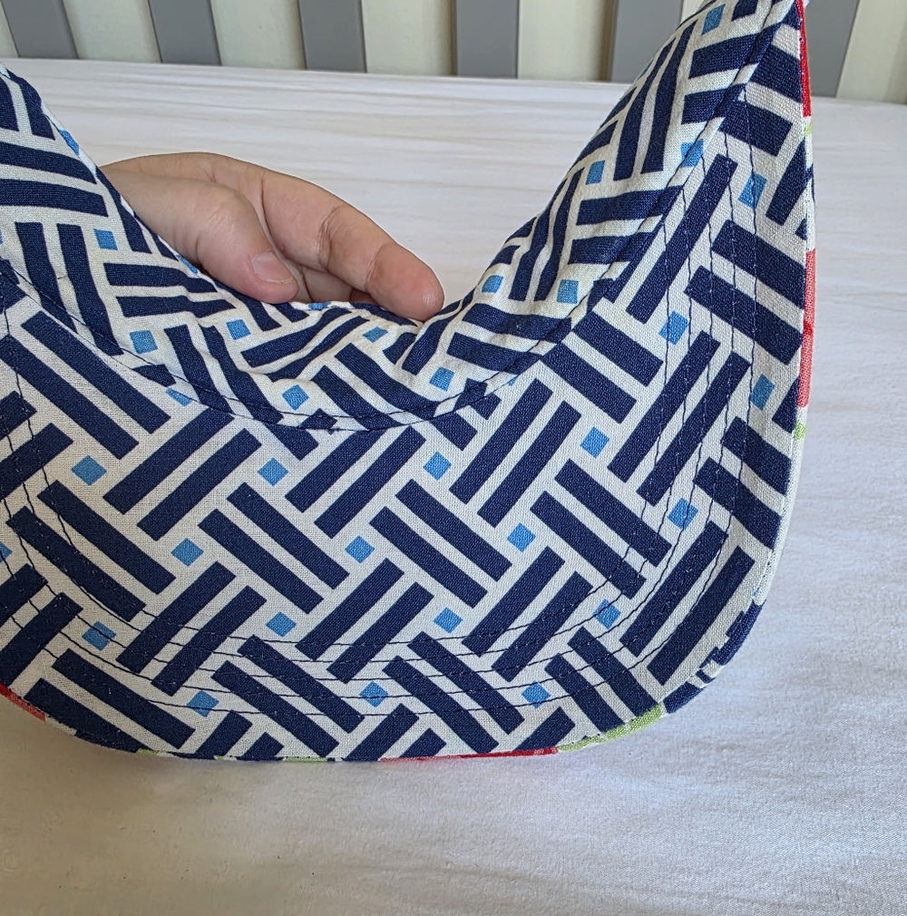 Vera Bradley Floral And Geometric Navy and White Patterned Visor Hat - Picture 5 of 8